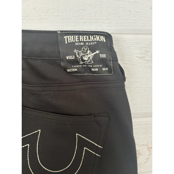 True Religion Becca Bootcut Mid Rise Jeans Black 26 X 31 - Picture 4 of 6